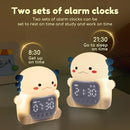 Axolotl Alarm Clock with Night Light for Kids, 7 RGB Color Cute Alarm Clocks for Bedrooms Ok to Wake Clocks, Silicone Animal Tabletop Lamp for Teen Girls Boys, White by TinyTreasures Baby Boutique