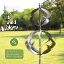 Wind Spinners Outdoor Metal - Large Kinetic Wind Spinner for Yard Garden, Windmills Lawn Ornament Décor for Lawn Patio (Height 84") by CozyNest Decor