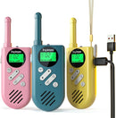 Walkie Talkies for Kids Rechargeable,Toys for Boys and Girls Ages 3-12, 3 Pack Long Range 2-Way Radios, Birthday Gifts,Christmas Stockings, Outdoor Play, Family Games, Hiking Camping Gear by TinyTreasures Baby Boutique