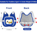 Accmor Toddler Harness Leash, Kids Cute Excavator Walking Harness Tether Wristband Assistant Strap Belt Protector for Baby Boys, Collapsible Child Leash + Anti Lost Wrist Link for Outdoor Travel Blue by TinyTreasures Baby Boutique