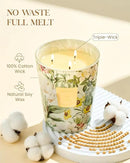 M&SENSE Extra Large Candle Sage Citrus Scented, 3-Wick 35oz 150H Long Lasting, Natural Soy Wax Aromatherapy Candle for Stress Relief, Home Fragrance Housewarming Gifts Candle for Home Decor by CozyNest Decor
