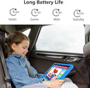 JREN Kids Table 10.1" ｜Android 14 Tablet for Kids｜64GB Storage｜Octa-Core｜WiFi ｜Cameras｜Parental Control｜Kids Content｜Case Included Great Gift for Children Ages 3-12 Years Old Blue by TinyTreasures Baby Boutique