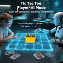 Rechargeable Tic Tac Toe Game Box with 5 Fun Brain Memory Games, Electronic Touchscreen Handheld Game, Portable Digital Puzzle Board Travel Toy, Gifts Choice for Kids and Adults(Yellow) by TinyTreasures Baby Boutique