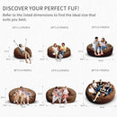 Bean Bag Chair for Adults 7FT,Soft Removable Cover for Teens/Girls Bedroom,Fluffy Giant Round Floor Beanbag Lounger Chairs (No Filler,Deep Coffee) by CozyNest Decor
