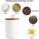 Kitchen Canisters for Countertop, Ceramic Coffee Canisters with Airtight Lids Food Storage Jars Sugar Container for Kitchen Counter Tea, Coffee Beans, Spice (