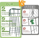 Heavy Duty 50"x17" Adjustable A-Frame Trellis for Climbing Plants – Rust-Proof Metal Garden Trellis with Dense Grid Design, Perfect for Raised Beds, Tomatoes, Cucumbers & Outdoor Vines (Green, 1 Pcs) by GreenHaven Gardens