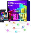200ft Permanent Outdoor Lights,RGB Eaves Light with App Control Remote,DIY IP67 Waterproof Under Eave Lighting,Outside led Lights for Christmas,Garden,House Decorations by GreenHaven Gardens