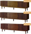 Mid Century Modern TV Stand for 75 inch TV, 78.7" Walnut TV Console with 2 Storage Cabinet & 2 Drawers, Entertainment Center, Media Console for Living Room/Bedroom by CozyNest Decor