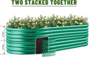 Land Guard 8×4×1 ft Green Raised Garden Bed, Vego Garden Raised Bed, Above Ground Flower Bed for Vegetables, Flowers, Herbs（Green）… by GreenHaven Gardens