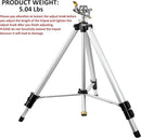 STYDDI Heavy Duty Impact Sprinkler on Tripod Base, Extra Tall Metal Pulsating Telescoping Tripod Sprinkler for Large Area, Yard, Lawn, Garden, Waters up to 90 Ft. Diameter, Legs Extends Up to 50-inch by GreenHaven Gardens