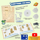 Smartivity Microscope 100x Zoom STEM Toy for Kids Age 8 to 14 Years Old | Cool Birthday Gifts Ideas for Boys & Girls | DIY Science Toys for 8,9,10,11,12,13,14 Years I Wooden Engineering Game by TinyTreasures Baby Boutique