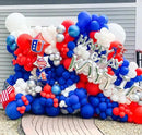 130pcs Red White Blue Balloons Different Sizes 18" 12" 10" 5" Party Latex Balloons for Birthday Graduation 4th of July Independence Day Anniversary New Year Holiday Party Decorations by CozyNest Decor