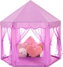Monobeach Princess Tent Girls Large Playhouse Kids Castle Play Tent with Star Lights Gift Toy for Children Indoor and Outdoor Games, 55'' x 53'' (DxH) (Purple) by TinyTreasures Baby Boutique