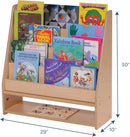 Angeles Value Line Book Display, Classroom Organization, Kids Bookshelf, Assembly Required, 29" L x 10" W x 30" H by TinyTreasures Baby Boutique