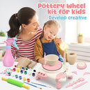 Skirfy Pottery Wheel for Kids Beginners with Light,Arts and Crafts for Kids Ages 8-12,Ceramic Wheel with Painting Kit, Adjustable Speed,Birthday Christmas Thanksgiving Gift for Girls Boys Age 6+ by TinyTreasures Baby Boutique