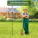 Large Solar Wind Spinners for Yard Art Garden-67 Inch 360° Metal Wind Sculptures Outdoor Clearance Kinetic Windmills with Multi Color Led Glass Ball by CozyNest Decor