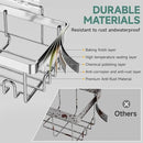 Veken Shower Caddy 6-Pack, Family Choice Award Winner, Large Wall Mounted Shower Rack, Bathroom Shelves Over Toilet, Organizer Storage Accessories with Soap Dish&Toothbrush Holder by CozyNest Decor