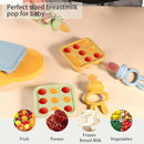 WAJIAYON Baby Food Freezer Tray,Silicone Nibble Freezer Tray,Baby Fruit Food Feeder Teether,Breastmilk Popsicle Mold,Babies Breast Milk Teether Pop Maker for Homemade Babies Meals-Blue by TinyTreasures Baby Boutique