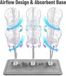 NiHome Baby Bottle Drying Rack with Diatomite Base & Stainless Steel Frame, Foldable Countertop Organizer Holds 9 Bottles, Space-Saving Stand for Water Bottles, Lids, Reusable Bags & More by TinyTreasures Baby Boutique