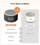 Dreamegg D1+ Sound Machine & Alarm Clock - Sound Machine for Sleep, White Noise Machine with 29 Soothing Sounds, Night Light, 0-100% Dimmable, White Noise Alarm Clock for Bedrooms Adults Baby, Black by TinyTreasures Baby Boutique