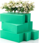 Lallisa 8 Pcs Reusable Floral Foam Blocks 9 x 3 x 3 Water Weather Resistant Dry Floral Foam for Artificial Flower Arrangements Outdoor Flower Boxes Outside Hanging Planters Wedding Home Decor (Green) by GreenHaven Gardens