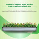 GARDMAX 8x4x1FT Galvanized Raised Garden Bed Kit, Metal Planter Boxes Outdoor with Easy Assembly, Large Garden Bed for Vegetables, Fruits, Flower, Herbs Rectangle Silver by CozyNest Decor
