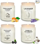Scented Candles Sets, Candles for Home Scented,Made with Natural Soy Wax & Essential Oils, 35 Hour Burn Time,4 x 7.1 Oz Aromatherapy Candle Gifts for Christmas Birthday Women Mom Best Friends. by CozyNest Decor