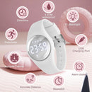 Kids Watches for Girls Boys Digital Sport Watch with Step Counter Pedometer Vibration Alarm Clock, No App Waterproof Fitness Tracker Kids Watch Boys Girls Teens Students Ages 5-16 by TinyTreasures Baby Boutique