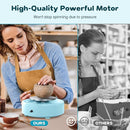 Alldeer Mini Pottery Wheel Machine - 6" Upgraded Clay Wheel for Beginners & Kids, 75W Motor, Adjustable Speed, Low Noise Ceramic Making Kit with 18PCS Sculpting Tools, Ideal for Home DIY by TinyTreasures Baby Boutique