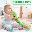 Sumobaby Baby Toys 0-6 6-12 Months,Music Caterpillar Plush Toy with Baby Mirror, Pull String&Crinkle Rattle,Infant Teething Toys,Tummy Time for 0-3-6-12 Month Boys Girls Newborn Gifts (Green-Branch) by TinyTreasures Baby Boutique