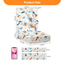 Toddler Booster Seat for Dining Table, Adjustable 5 Point Safety Buckle Kids Toddler Booster Seat with Backrest, Waterproof Non-Slip Bottom Portable Travel Increasing Cushion for Chair (White) by TinyTreasures Baby Boutique