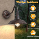4-Pack Outdoor Gooseneck Barn Light 10" Retro Exterior Wall Light Iron Art Dome Farmhouse Wall Sconces Anti-Rust Waterproof Outdoor Light for House Porch Garage Entryway by GreenHaven Gardens