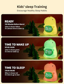 MASHI Kids Alarm Clock, Toddler Sleep Training Clock with Sun & Moon, Sleep Sound Machine, Night Lights, Ok to Wake Dinosaur Clock, Gift Ideas for Kids Child by TinyTreasures Baby Boutique