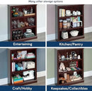 Sauder Miscellaneous Storage 3 Bookcase/Book Shelf, L: 35.28" x W: 13.23" x H: 43.78", Select Cherry finish by CozyNest Decor