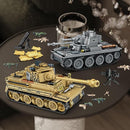 1030 Piece WW2 Army Tanks Toy Building Sets,Create a German Panzer 38T and a German Tiger Tank Toys,Adult Collectible Model Tanks Sets to Build,Christmas Birthday Gifts for Boys,Teens,Adults by TinyTreasures Baby Boutique