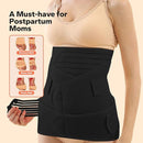 3 in 1 Postpartum Belly Band (Black), Post Partum Waist Binder, Posture Correction Abdominal Binder, Belly Band Postpartum Belly Wrap, Postpartum Belly Wrap (For waistline 29"-37", L) by TinyTreasures Baby Boutique