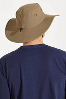 Men's Shapeable Wide Brim Hat - UPF 50 Sun Protection - Maximum Coverage on Your Next Adventure - Sun Fearless Leo Hat by GreenHaven Gardens