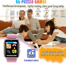 Goodatech 1.69'' Kids Smart Watch for Kids Boys Girls, HD Camera,26 Puzzle Games,Video Music Player,Pedometer,Flashlight,Alarm Clock, Christmas Birthday Gifts for 4-12 Years Children (Pink) by TinyTreasures Baby Boutique