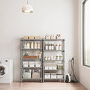 1250 lbs 5 Tier Shelf Metal Storage Shelves Shelving Wire Rack Heavy Duty Closet Organizers for Garage Kitchen Bathroom Laundry Chrome 13.8" D x 29.5" W x 59.5" H by CozyNest Decor