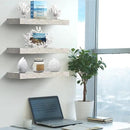Sorbus Floating Shelves - 3 Pack 16 Inch Rustic Wall Shelves for Bedroom, Kitchen, Living Room, Bathroom Shelves, Home Decor, Office - Floating Shelf for Trophy, Books, Frames, Toilet Paper by CozyNest Decor