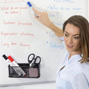 dedoot Magnetic Pencil Holder, Black Mesh Pen Organizer Strong Magnetic Storage Basket Organizes Pens, Pencils, Markers for Whiteboard, Locker, Fridge, Cubicle Desk, Offices 6.3x2.3x2.6inch,2 Pack by CozyNest Decor