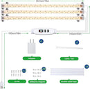 LED Grow Light Strips, Full Spectrum Plant Growing Lights for Indoor Plants 3000K, 144 LEDs Plant Lamp with 3/9/12H Timer, 10 Dimmable Levels, 3 Head 13 Inches by GreenHaven Gardens