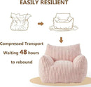 Giant Bean Bag Chairs for Adults Teens, Large Bean Bag Sofa Chairs with Filling Comfy Fuzzy BeanBag Chair with Armrests for Bedroom Living Room Reading by CozyNest Decor