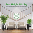 OERGKE Adjustable Plant Stand Indoor, Bamboo Mid Century Modern Plants Stands, Corner Flower Holder for Living Room, Fits 8 to 12 Inches Pots, (Pot & Plant Not Included)(Black, 1 Pack) by GreenHaven Gardens