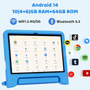 2025 Upgraded Android 14 Tablet, 10inch Kids Tablet, Octa-core CPU, 10GB+64GB+1TB Expand Tablets for Kids with Kids Space, Parental Control, 6000mAh Big Battery, HD Touchscreen Display Tableta by TinyTreasures Baby Boutique