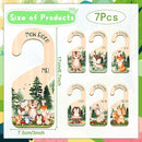Animals Baby Closet Dividers, 7PCS Wooden Baby Clothes Dividers for Closet Organizers, Newborn to 24 Months Home Animals Theme Nursery Clothes Decor by TinyTreasures Baby Boutique