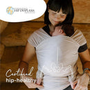 Boba Baby Wrap Carrier – Original Baby Sling Carrier for Newborns (7–35 lbs), Soft, Secure, Hands-Free & Ergonomic, Ideal for Comfortable Bonding, New Parents (Serenity Organic Stone) by TinyTreasures Baby Boutique