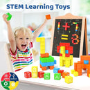 Magnetic Blocks 1.18 inch, Large Magnetic Cube Toy for Sensory STEM Education Preschool Magnet Toys for 3 4 5 6 Year Old Boys and Girls,Christmas Birthday Gifts for Kids Age 3+ by TinyTreasures Baby Boutique