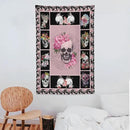 yowecso Sugar Skull Tapestry Horror Skeleton Tapestry Wall Hanging for Bedroom Rose Skull Tapestries Aesthetic Wall Decor for Home Dorm Living Room 40"x60" by CozyNest Decor