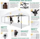 COBIZI 10x30 Pop Up Canopy Tent Heavy Duty with 8 Removable Sidewalls, Commercial Portable Tents for Parties Ez Up Canopy All-Weather Windproof & Waterproof and UPF 80+ Wedding Tent Sun Shelter by GreenHaven Gardens